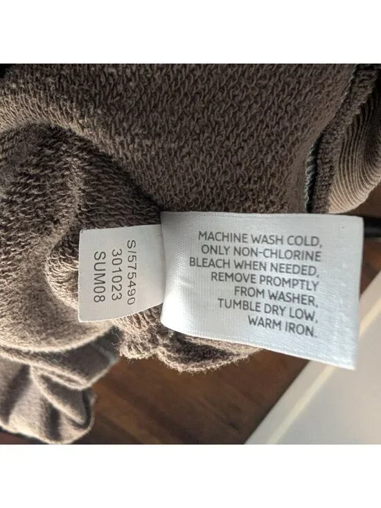 y2k Old Navy Brown 100% Cotton Full-Zip Hoodie - XXL - Picture 7 of 7